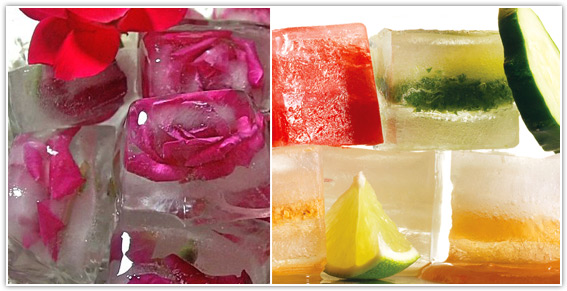 flavored ice cubes