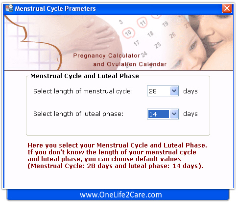 Women Ovulation Calendar Screenshot